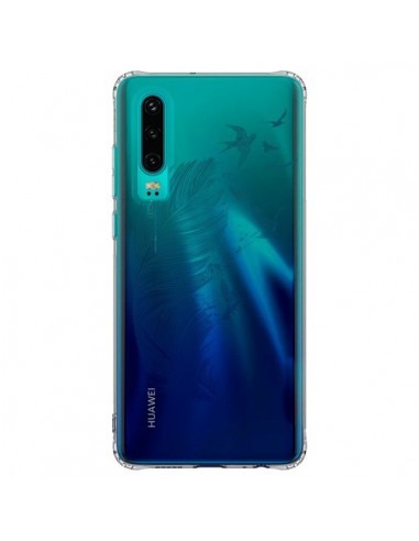 Coque Huawei P30 Plume Feather Fly Away Transparente - Rachel Caldwell
