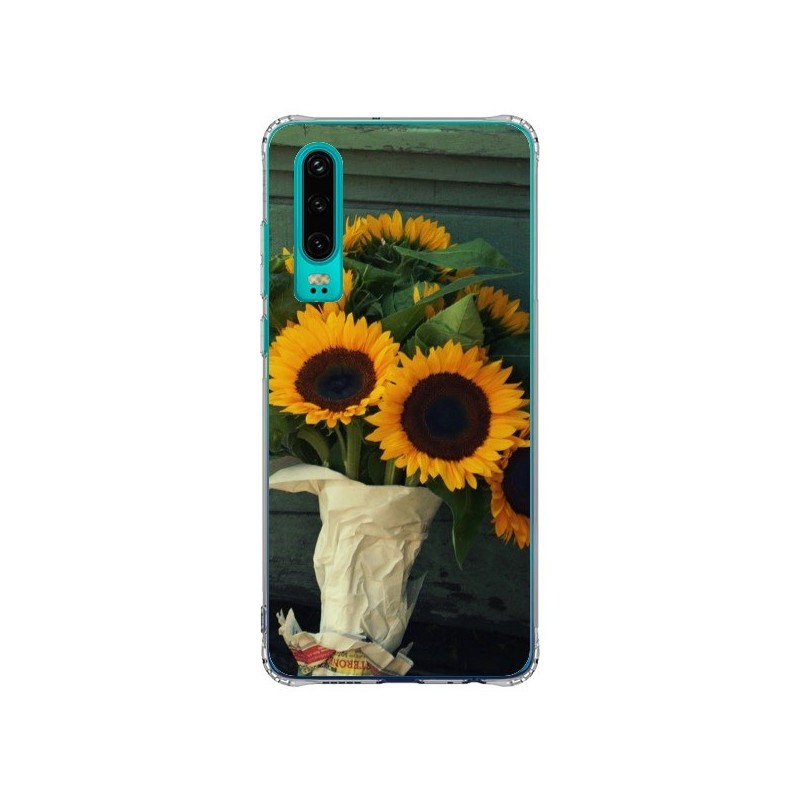 Coque Huawei P30 Tournesol Bouquet Fleur - R Delean