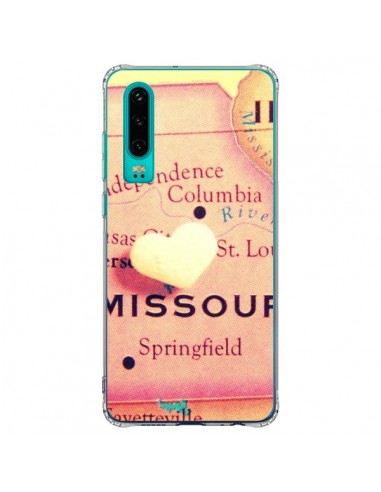 Coque Huawei P30 Carte Map Missouri Coeoeur - R Delean