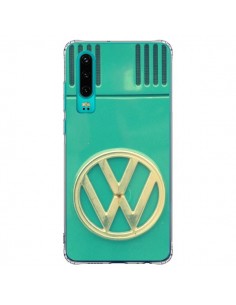 Coque Huawei P30 Groovy Van Hippie VW Bleu - R Delean