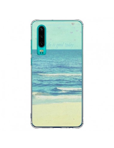 Coque Huawei P30 Life good day Mer Ocean Sable Plage Paysage - R Delean