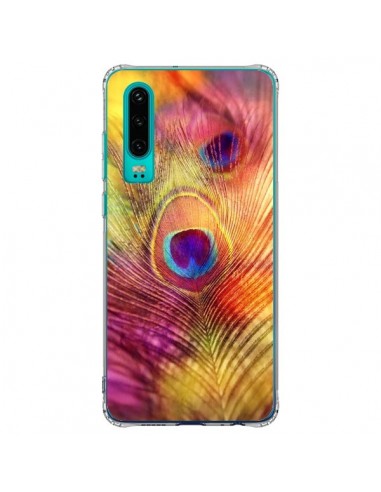 Coque Huawei P30 Plume de Paon Multicolore - Sylvia Cook