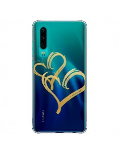 Coque Huawei P30 Deux Coeurs Love Amour Transparente -...