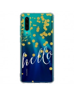 Coque Huawei P30 Hello, Bonjour Transparente - Sylvia Cook