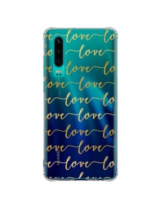 Coque Huawei P30 Love Amour Repeating Transparente -...