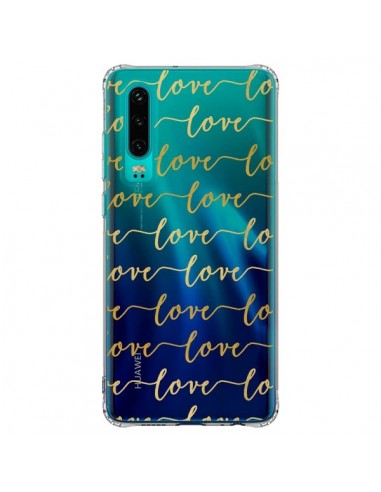 Coque Huawei P30 Love Amour Repeating Transparente - Sylvia Cook