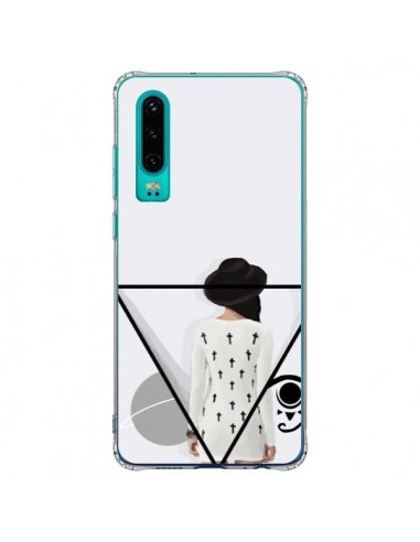 Coque Huawei P30 Confusion Femme Oeil Triangle - Sara Eshak