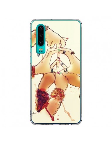 Coque Huawei P30 Peace and Love - Sara Eshak