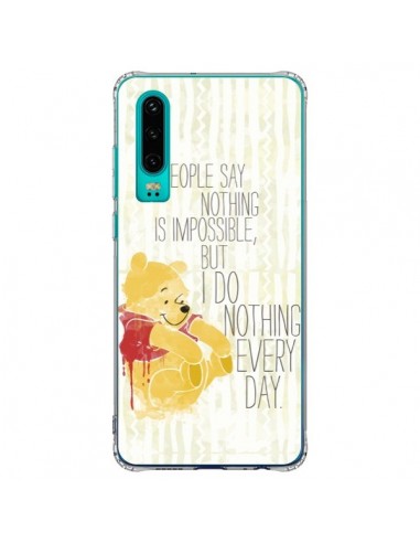 Coque Huawei P30 Winnie I do nothing every day - Sara Eshak