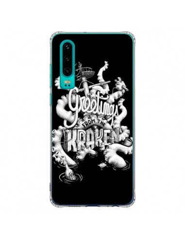 Coque Huawei P30 Greetings from the kraken Tentacules Poulpe - Senor Octopus