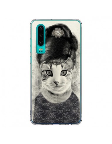 Coque Huawei P30 Audrey Cat Chat - Tipsy Eyes