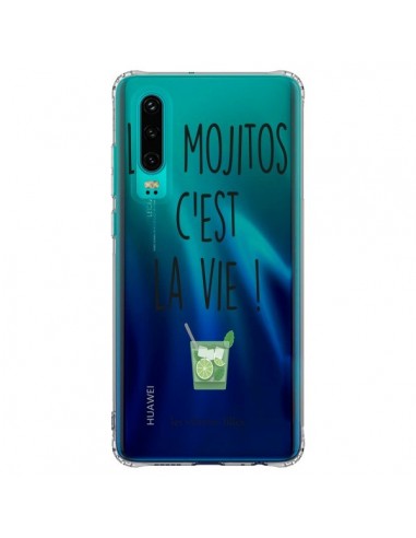 Coque Huawei P30 Les Mojitos, c'est la vie Transparente - Les Vilaines Filles