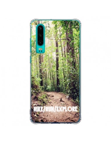 Coque Huawei P30 Hike Run Explore Paysage Foret - Tara Yarte