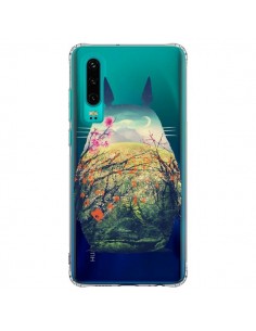 Coque Huawei P30 Totoro Manga Comics Transparente -...