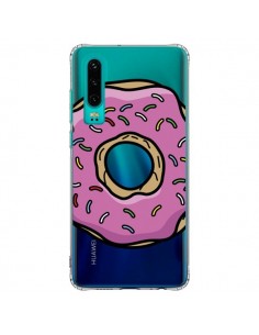 Coque Huawei P30 Donuts Rose Transparente - Yohan B.