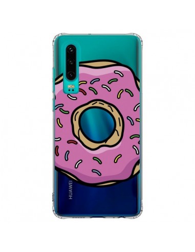 Coque Huawei P30 Donuts Rose Transparente - Yohan B.