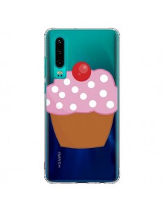 Coque Huawei P30 Cupcake Cerise Transparente - Yohan B.
