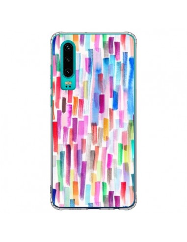 Coque Huawei P30 Colorful Brushstrokes Multicolored - Ninola Design