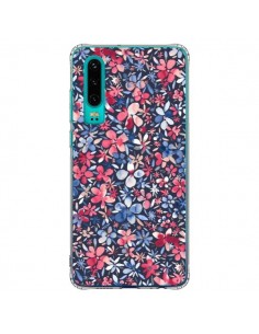 Coque Huawei P30 Colorful Little Flowers Navy - Ninola...