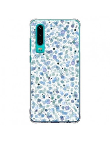 Coque Huawei P30 Cosmic Bubbles Blue - Ninola Design