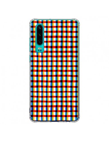 Coque Huawei P30 Crossed Eyes Lines Red - Ninola Design