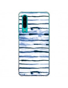 Coque Huawei P30 Electric Lines White - Ninola Design