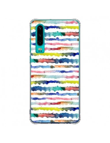 Coque Huawei P30 Gingham Vichy Yellow - Ninola Design