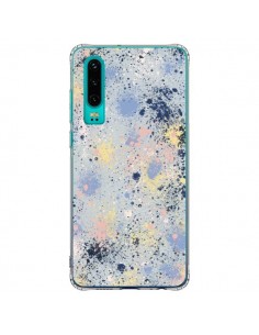 Coque Huawei P30 Gradient Watercolor Lines Blue - Ninola...