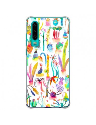 Coque Huawei P30 Little Textured Dots White - Ninola Design