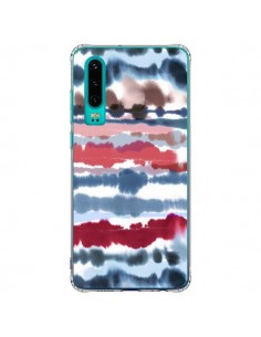 Coque Huawei P30 Smoky Marble Watercolor Dark - Ninola...