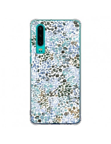 Coque Huawei P30 Smoky Marble Watercolor Pink - Ninola Design