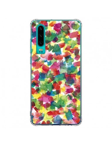 Coque Huawei P30 Speckled Watercolor Blue - Ninola Design