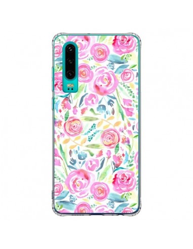 Coque Huawei P30 Speckled Watercolor Pink - Ninola Design