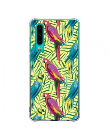 Coque Huawei P30 Tropical Monstera Leaves Multicolored - Ninola Design