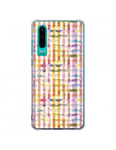 Coque Huawei P30 Vichy Black Yellow - Ninola Design