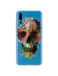 Coque Huawei P20 Pro Skull Flower Tête de Mort...