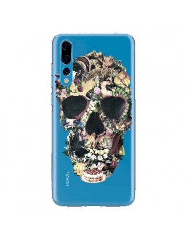 Coque Huawei P20 Pro Skull Vintage Tête de Mort Transparente - Ali Gulec