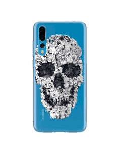 Coque Huawei P20 Pro Doodle Skull Dessin Tête de Mort...