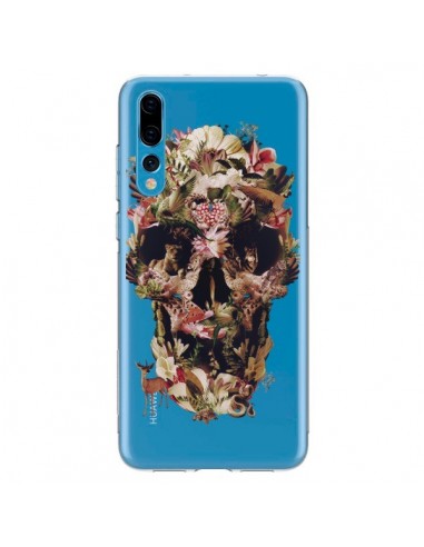 Coque Huawei P20 Pro Jungle Skull Tête de Mort Transparente - Ali Gulec