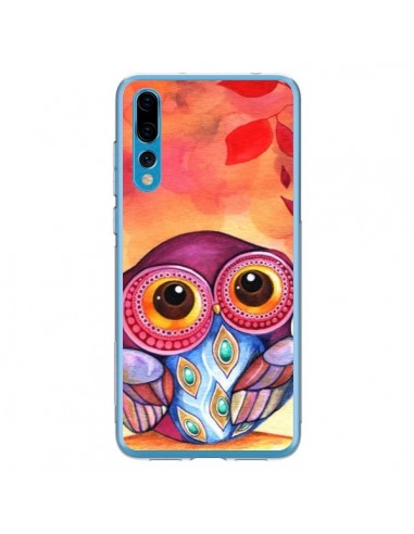 Coque Huawei P20 Pro Chouette Feuilles Automne - Annya Kai