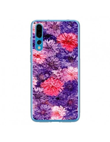 Coque Huawei P20 Pro Fleurs Violettes Flower Storm - Asano Yamazaki