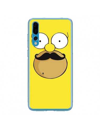 Coque Huawei P20 Pro Homer Movember Moustache Simpsons - Bertrand Carriere