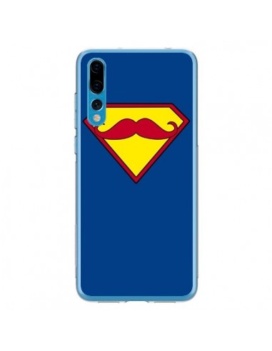 Coque Huawei P20 Pro Super Moustache Movember Superman - Bertrand Carriere