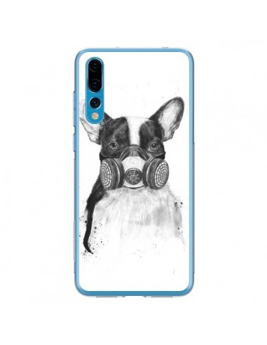 Coque Huawei P20 Pro Tagueur Bulldog Dog Chien Big City Life - Balazs Solti