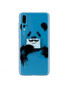 Coque Huawei P20 Pro Funny Panda Moustache Transparente -...