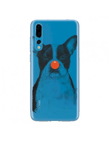 Coque Huawei P20 Pro Clown Bulldog Dog Chien Transparente - Balazs Solti