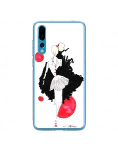 Coque Huawei P20 Pro Demoiselle Femme Fashion Mode Rouge...