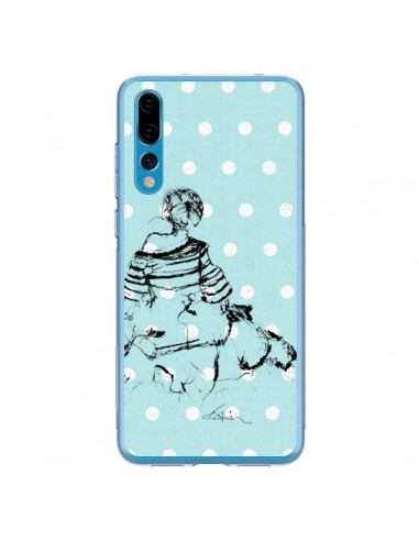 Coque Huawei P20 Pro Croquis Pois Femme Fashion Mode - Cécile