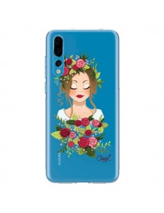 Coque Huawei P20 Pro Femme Closed Eyes Fleurs...