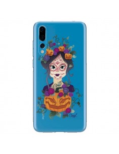 Coque Huawei P20 Pro Femme Closed Eyes Santa Muerte...